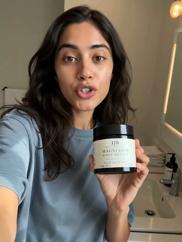 UGC skincare review frame